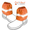Over Boots Sock Protectors Sock Saver Visual Safety ORANGE Work Boot Covers 16cm