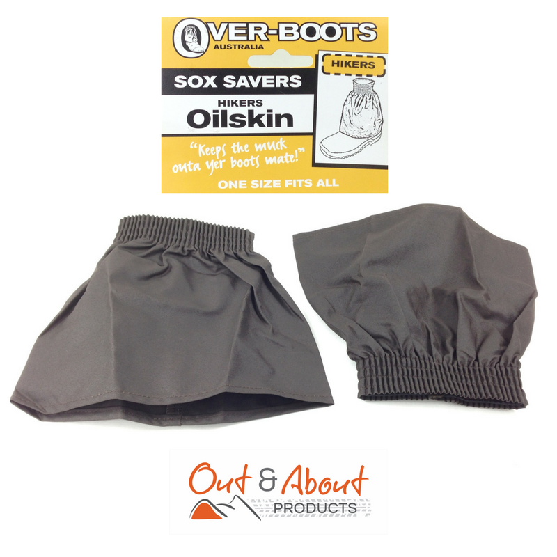 Over boots Oilskin Sock Protectors HIKER Water Repellent Work Boot Cover 21cm Long