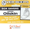 Over boots Oilskin Sock Protectors HIKER Water Repellent Work Boot Cover 21cm Long