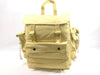Heavy Duty Canvas Webbing Backpack Bag Khaki