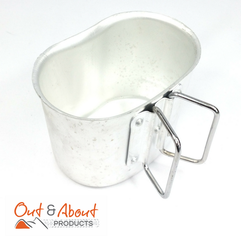 Canteen Cup Aluminium Kidney Cup with Handles